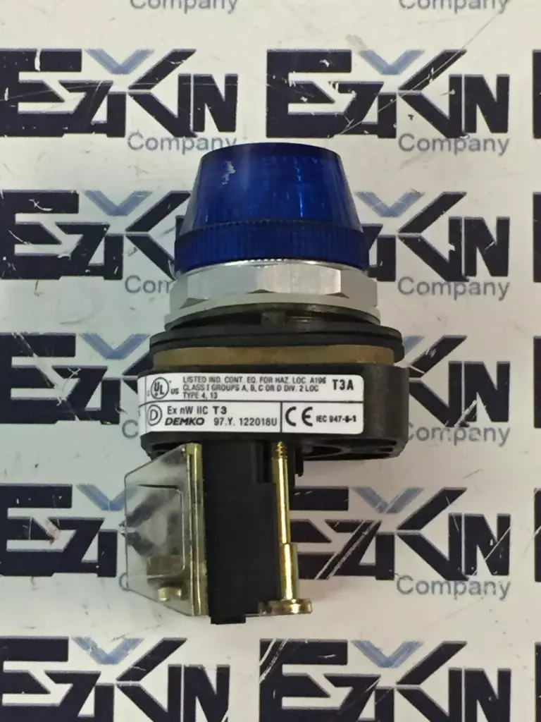 Allen-Bradley 800T-Q10 SER.T Blue Pilot Indicating Light Switch 