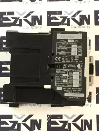 ALLEN BRADLEY 100-A09ND3 SER.B CONTACTOR 120V COIL 