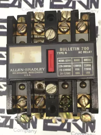 Allen-Bradley 700-N800A1 SER.C Control AC Relay 120V Coil 