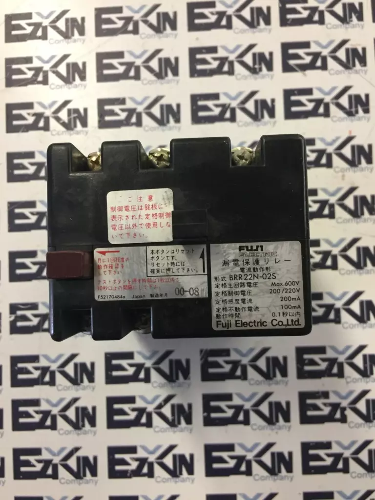 Fuji Electric BRR22N-02S Earth Leakage Protective Relay, 220V 5A 100mA Sensity 