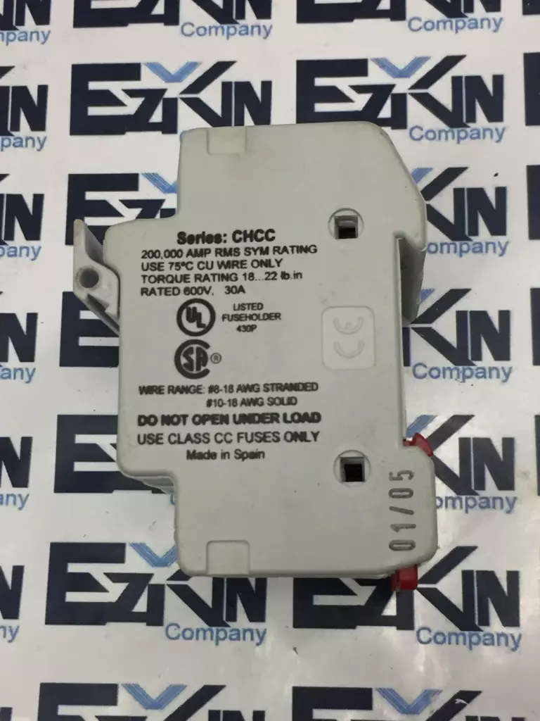 Bussmann CHCC3DI 3-Pole Fuse Holder, 600V 30Amp 