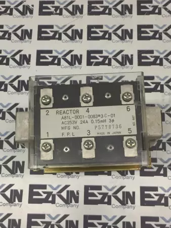 Fanuc A81L-0001-0083* C-01 Reactor Transformer 253VAC 24Amp 0.15mH 