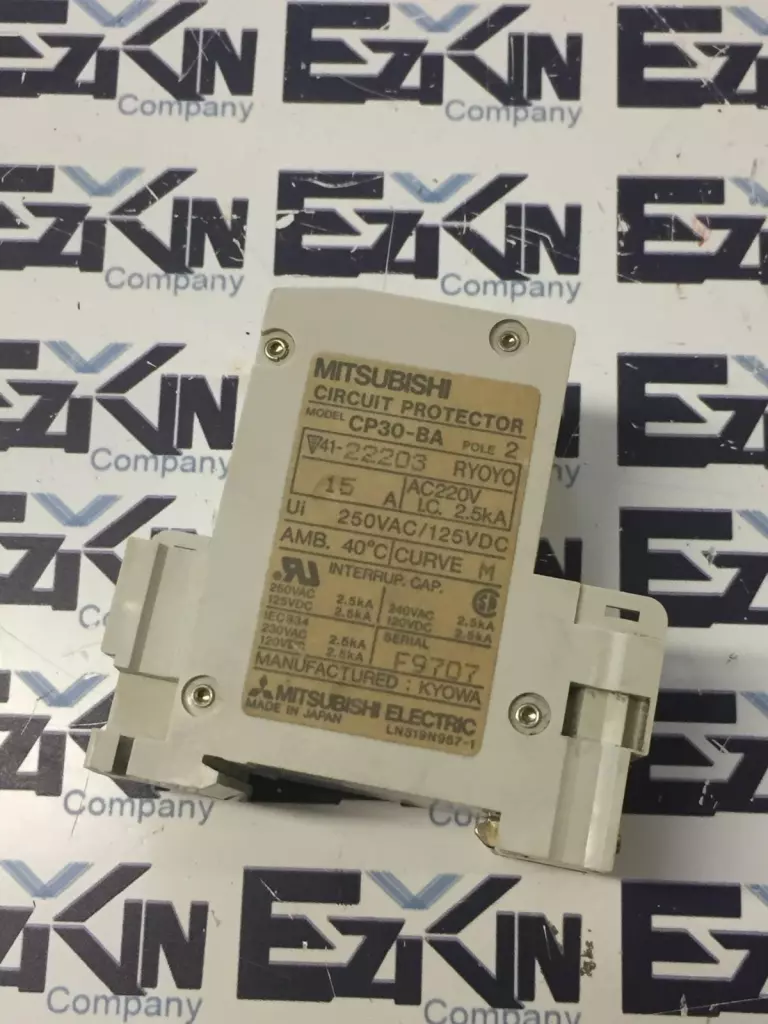 Mitsubishi Electric CP30-BA Circuit Protector 15Amp 250VAC/125 VDC 