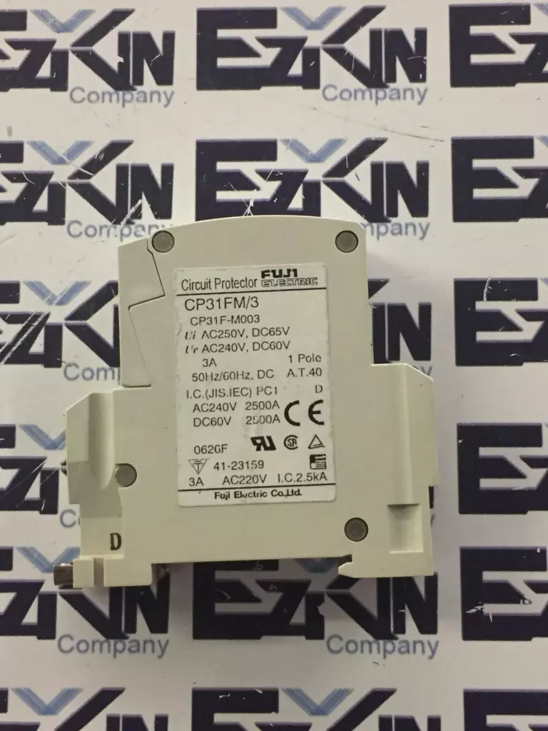 Fuji Electric CP31FM/3 1-Pole Circuit Protector 220VAC/125VDC 3Amp 