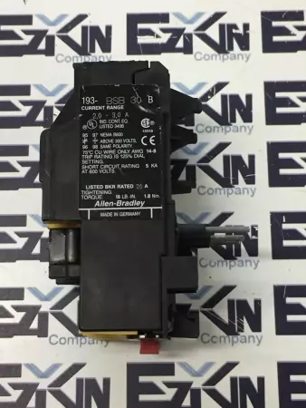 Allen-Bradley 193-BSB30 SER.B Overload Relay 2.0-3.0A 