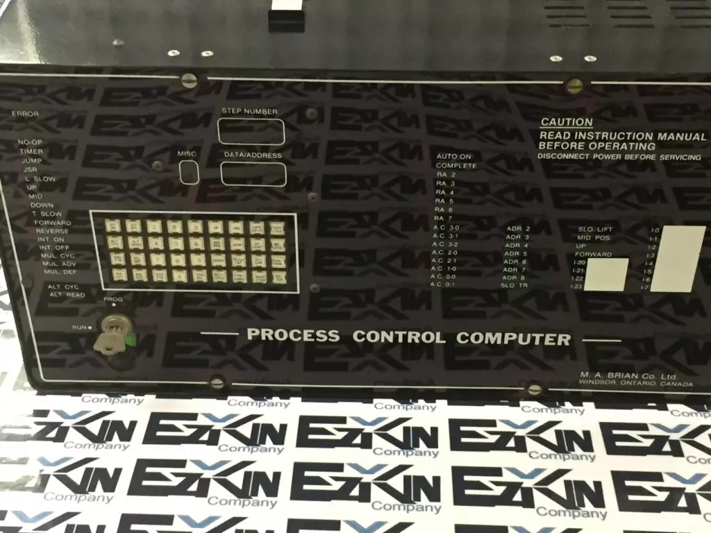M.A Brian Co. 001 Process Control Computer 