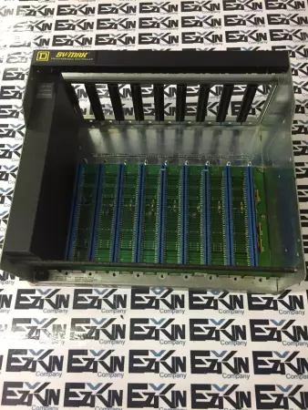 Square D 8030 RRK-200 D2 SY/MAX  Programmable Controller 9-Slot Register Rack 