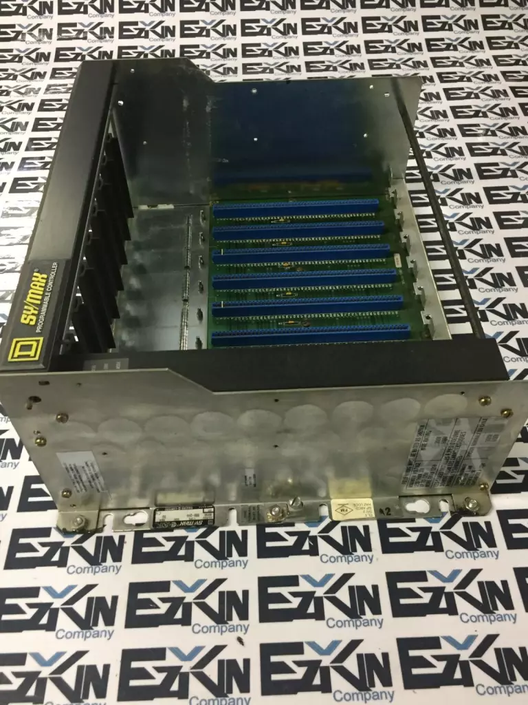 Square D 8030 RRK-200 D2 SY/MAX  Programmable Controller 9-Slot Register Rack 