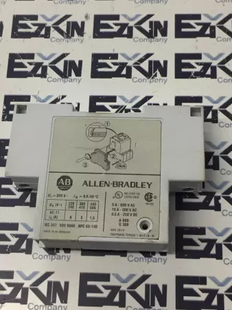 Allen-Bradley 190-A 11 SER A Auxiliary Contact Block 600VAC Max 5Amp 