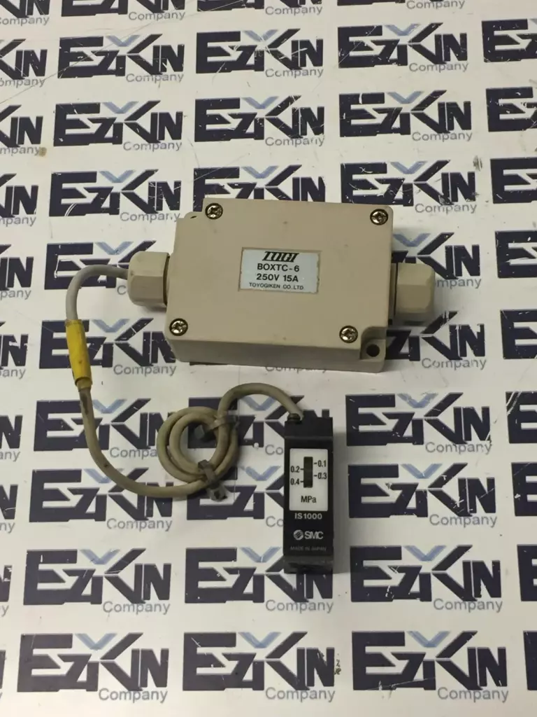 Togi BOXTC-6A Relay Box 15Amp 250V W/SMC IS1000 Pressure Switch 