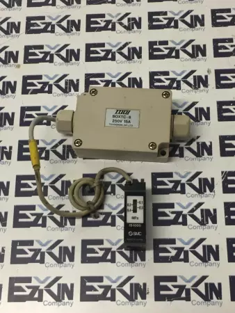 Togi BOXTC-6A Relay Box 15Amp 250V W/SMC IS1000 Pressure Switch 