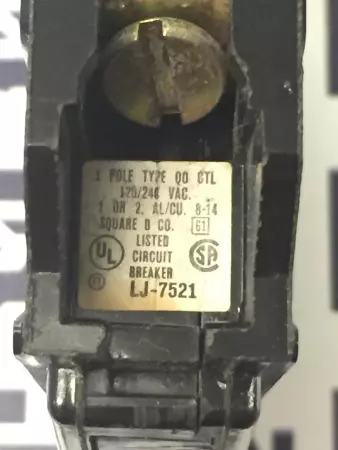 Square D LJ-7521 1-Pole Circuit Breaker 120-240V 20Amp 