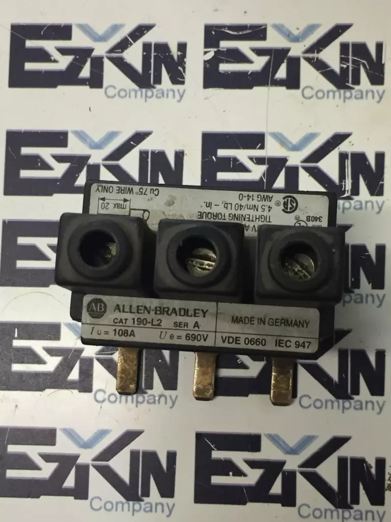 Allen-Bradley 190-L2 SER A Extension Terminal 600V 100Amp 
