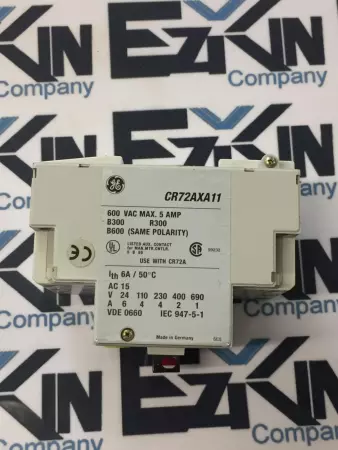 General Electric CR72AMG Starter Motor Protector, 600V 1-1.6Amp W/CR72AXA11 