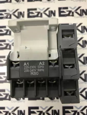 ABB A12-30-10 Contactor 220-230V Coil w/ VE5-1 Interlock Switch 