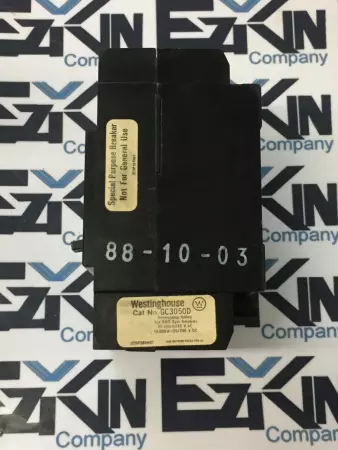 Westinghouse GC3050D 50A Circuit Breaker 3P 50A 125/250VDC 240VAC 
