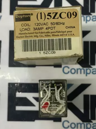 Dayton (1)5ZC09 120VAC 3A relay new 