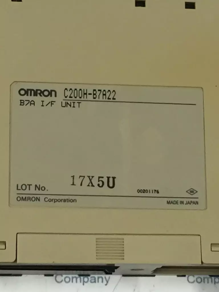 Omron C200H-B7A22 Remote Interface Module, Front Top Cover Missing 