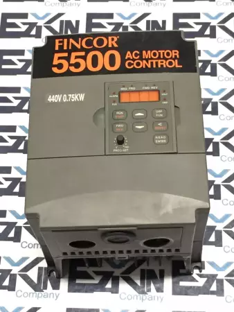Fincor 5500 AC Motor Control 440V 0.75KW  model/5511 Input 3 Phase AC 460V 