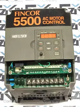 Fincor 5500 AC Motor Control 440V 0.75KW  model/5511 Input 3 Phase AC 460V 