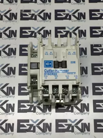 Culter-Hammer D15CR22 SERIES B1 contactor w/Aux C320KGS1 SER.A2 