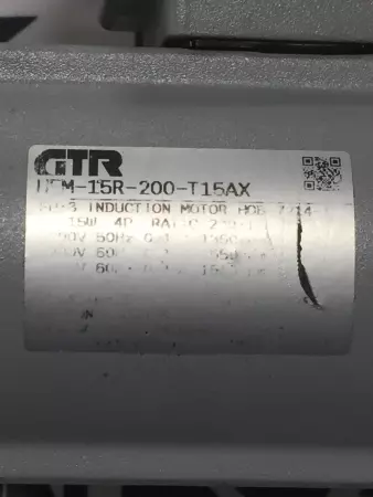 GTR HFM-15R-200-T15AX  induction motor 