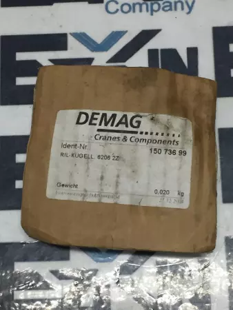 Demag RIL-KUGELL 6206 2Z Bearing Cranes Components 