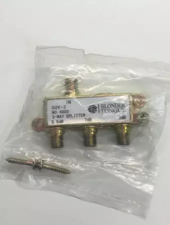 Blonder Tongue 3-Way Splitter SUV-3 No. 4003 