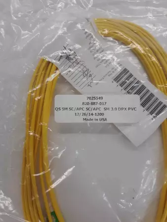 5M SC/APC-SC/APC SM 3.0 DPX PVC Fiber Optic Cable Patch Cord jumper