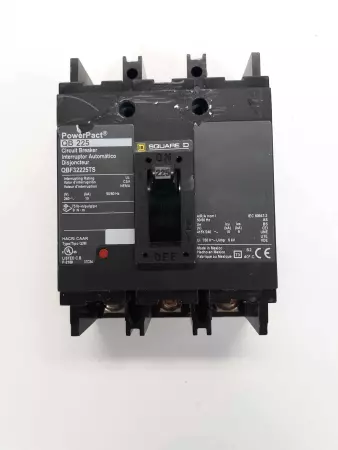 SQUARE D QB 225A POWERPACT CIRCUIT BREAKER QBF32225TS