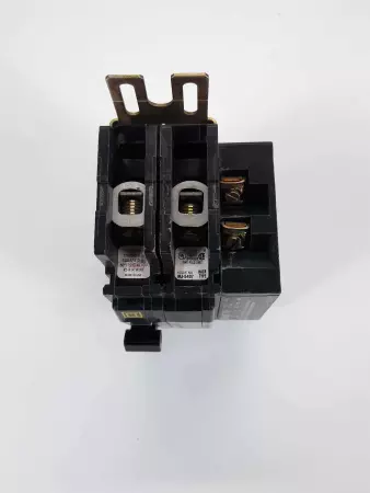 SQUARE D QOU 15A 2 Pole Circuit Breaker HACR Type 10kA 120/240 VAC