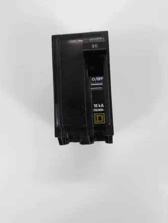 Square D QOB 30A 10kA 120/240V 2pole circuit breaker HACR type tipo CARR 