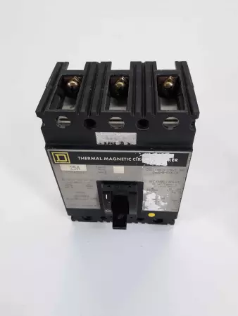 SQUARE D FCP34025MT 25A 3P 480VAC THERMAL MAGNETIC CIRCUIT BREAKER