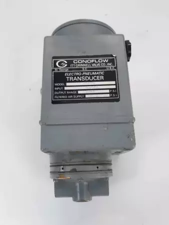 ITT Conoflow Electro-Pneumatic Transducer GT28ED Input:4-20 ma Range: 3-15 PSIG