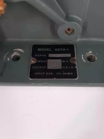 Foxboro 69TA-1 Current To Air Transducer 10-50mpa 3-15psi