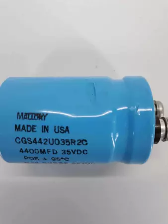 Mallory CGS442U035R2C Capacitors 4400MFD 35VDC POS + 85C Max Surge 45VDC 