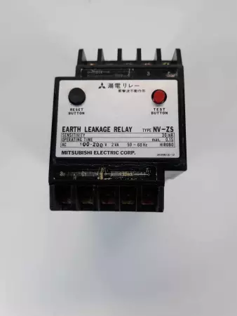 Mitsubishi NV-ZS Earth Leakage Relay 100-200VAC 2VA 