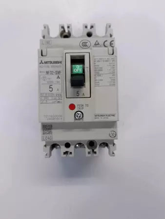 Mitsubishi NF32-SVF NO-FUSE BREAKER 5A  3P 