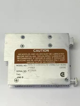 Moore Industries Pressure 3-15PSIG/4-20MA/12-42DC-FA3  Current Transmitter PIT