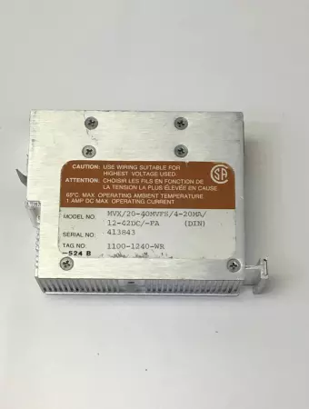 Moore  MVX/20-40MVFS/4-20MA/12-42DC/-FA Millivolt Transmitter