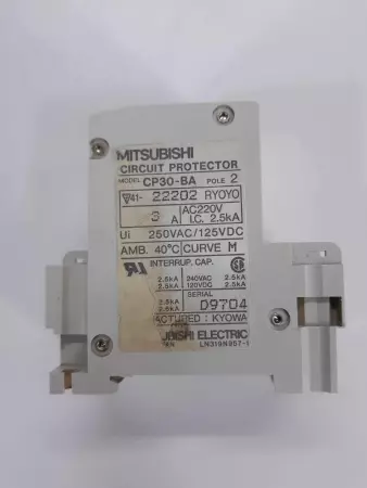 Mitsubishi CP30-BA 3A  Circuit Protector AC/DC 3A 2Pole