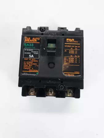 Fuji Electric EA33 Circuit Breaker, 220V 5Amp 