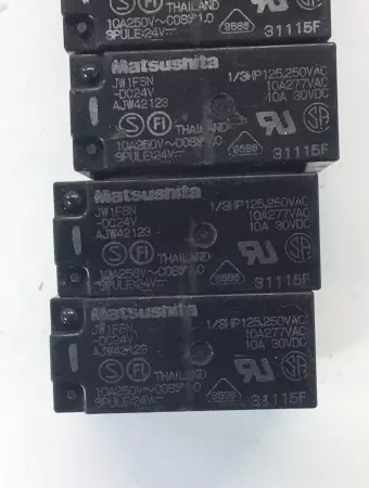 Matsushita JW1FSN-DC24V Relay (Lot of 10)