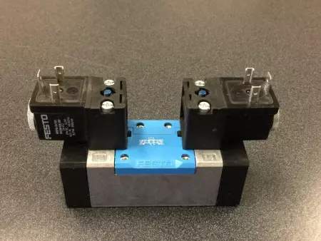  Festo MFH-5/3E-D-1-C W/COILS SOLENOID VALVE 150983 WITH 34412 