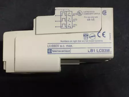  TELEMECANIQUE LB1-LC03M13 Overload Protection RELAY TESTED 