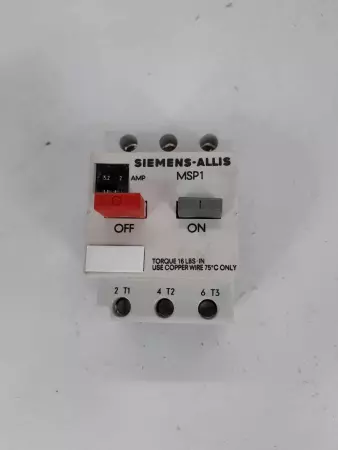 SIEMENS MSP10H Motor Starter Protector 2.0-3.2A