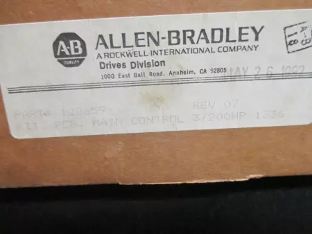 Allen-Bradley 120659 Main Control Board 1336 Drive 