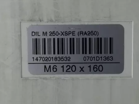  MOELLER DIL-M185 NON-REVERSING CONTACTOR, 110-250VAC COIL 