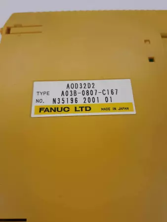 Fanuc A03B-0807-C167 I/O Module scrceen missing