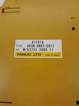 Fanuc A03B-0807-C011 Interface Module screen missing